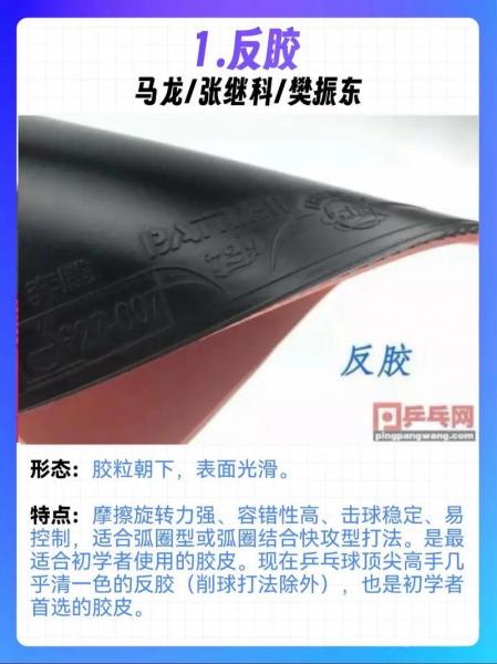乒乓球胶皮区别，乒乓球拍胶皮区别